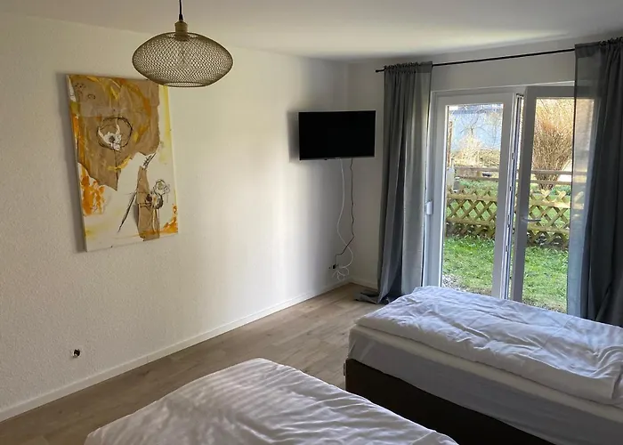 公寓 Monteurswohnung Mit Kleinem Garten 600m Zur Stadtmitte 锡根